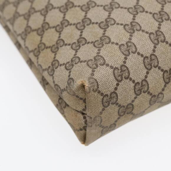 GUCCI GG Supreme Web Sherry Line Tote Bag Pvc Beige 001 080 494 - Picture 16 of 16